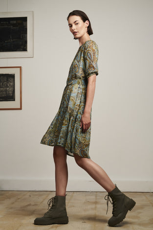 Dress Anna Short/2 | Multi green