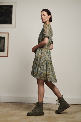 Dress Anna Short/2 | Multi green